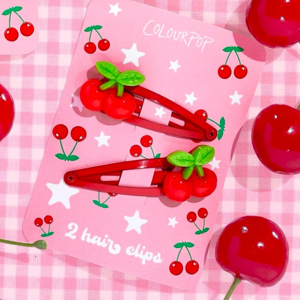ColourPop
Cherry Sweet Hair Clips - (set of 2)
